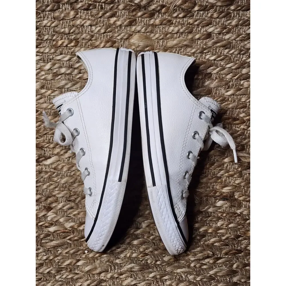 Converse Chuck Taylor All Star Low Top OX White Shoes Juniors 3 Women's 5 School